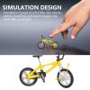 LIOOBO Miniature Mini Toy Finger Mini Bicycle Sturdy Stylish for Indoor Sports Relaxation view 2