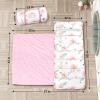 Primlect Thickened Toddler Nap Mat with Removable Pillow and Minky Blanket, Extra Large 55''x35'' Sleeping Bag, Washable, Roll up, Perfect for Daycare, Preschool, Kindergarten, Boys and Girls Flowers view 2