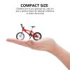 LIOOBO Metal Finger Bike: Mini Mountain Bike, Finger Toys Game, Finger BMX Set, DIY Decoration for Birthday Christmas Halloween 1Set Red view 3