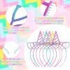 URSKYTOUS 18Pcs Unicorn headbands for Girls Unicorn Birthday Party Favors Halloween Christmas Party Supplies Gift Cosplay Plastic Hairbands Hair Loop Headware Accessories for Teens Children(Light) view 2