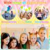 URSKYTOUS 18Pcs Unicorn headbands for Girls Unicorn Birthday Party Favors Halloween Christmas Party Supplies Gift Cosplay Plastic Hairbands Hair Loop Headware Accessories for Teens Children(Light) view 3