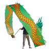LORGL Shaking Poi Fitness Dragon Dance Ribbon Streamer with Dragon Head Silk Flowy Shaking Flinging Chinese Dragon Dance Ribbon Streamers view 1