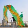 LORGL Shaking Poi Fitness Dragon Dance Ribbon Streamer with Dragon Head Silk Flowy Shaking Flinging Chinese Dragon Dance Ribbon Streamers view 2