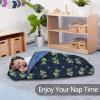 Primlect Thickened Toddler Nap Mat with Removable Pillow and Minky Blanket, Extra Large 55''x35'' Sleeping Bag, Washable, Roll up, Perfect for Daycare, Preschool, Kindergarten, Boys and Girls view 3