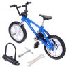 LIOOBO Exercise Bike Metal Finger Bike: Mini Mountain, Finger Toys Game, BMX Set, DIY Decoration for Birthday Christmas Halloween 1Set Blue Mini view 1