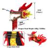 LORGL Shaking Poi Fitness Dragon Dance Ribbon Streamer with Dragon Head Silk Flowy Shaking Flinging Chinese Dragon Dance Ribbon Streamers view 4