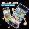 Sujosa Yphone, Pretend Smart Mobile Toy Phone for Toddler Baby & Kids, Musical English Learning Preschool Education Electronic Cell Phone Gift for Boys & Girls (Black) view 2