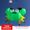 Green Crab Kite Pendant for Adults Soft Inflatable Large Animal Show Kites Line Laundry view 2