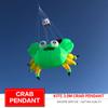 Green Crab Kite Pendant for Adults Soft Inflatable Large Animal Show Kites Line Laundry view 3