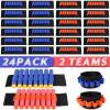 Dart Holders Fit for Nerf Gun Bullets, 24 Pcs Gun Party Supplies Toy Gun Accessories Ammo Wristband for Kids EVA Soft Bullets Wrist Belt Band Strap Compatible with Nerf N-Strike Blaster Gun (No Darts) view 1