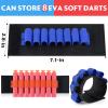 Dart Holders Fit for Nerf Gun Bullets, 24 Pcs Gun Party Supplies Toy Gun Accessories Ammo Wristband for Kids EVA Soft Bullets Wrist Belt Band Strap Compatible with Nerf N-Strike Blaster Gun (No Darts) view 2