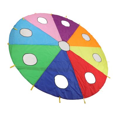 Keenso Parachute Kids Umbrella Parachute Play Set 9 Holes Round Shape Inflatable Stick Mole Pounding Game for Outdoors b0bl3pgn9n