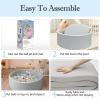 SHJADE Foam Ball Pit, 35.4"x 11.8" Ball Pits for Toddlers, Soft Round Kiddie Baby Playpen Ball Pool for Kids, Ideal Gift for Babies Indoor and Outdoor Game, Grey, (Balls not Included) view 3