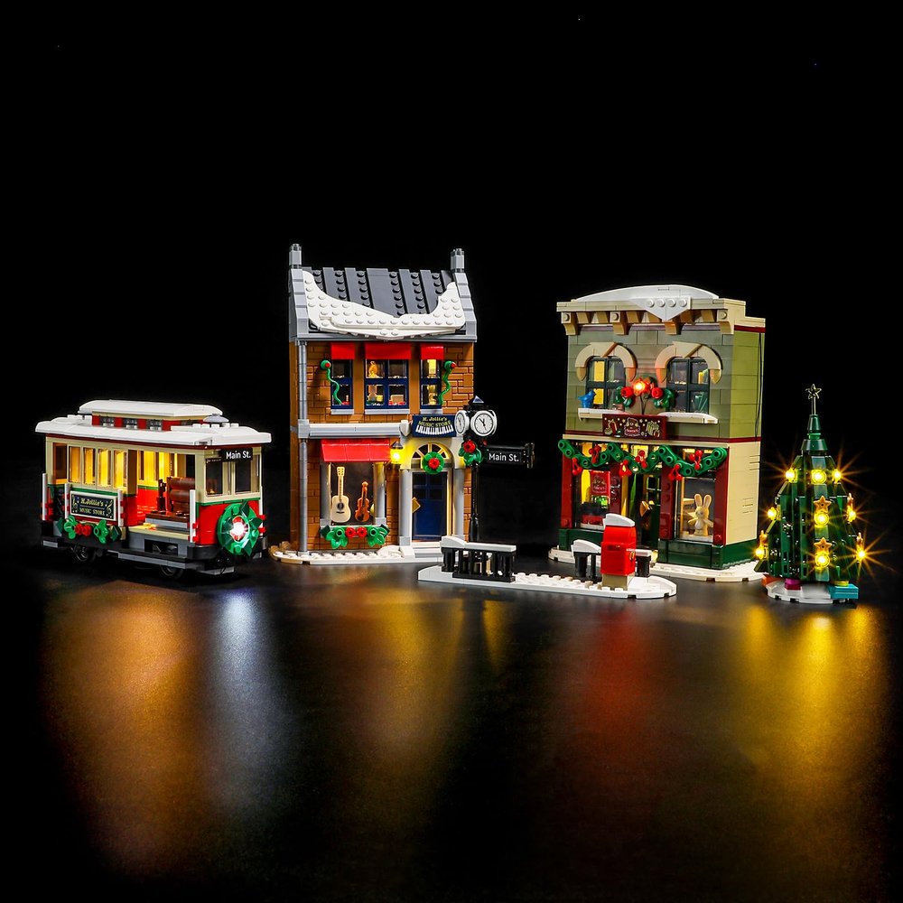 YEABRICKS LED Light for -10308 Icons Holiday Main Street Building Blocks Model (Building Set NOT Included)