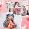 48 Sets Valentine's Day Craft Kits Face Stickers for Kids Valentines Party Favors Supplies Make Your Own Face Heart Animal Stickers Crafts for Kids Birthday School Class Party Decorations view 4