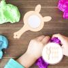 EXCEART 10pcs Wooden Hand Mirror Craft Supplies for Boys and Girls Unfinished Mirrors for Creative Projects Adorable Decorative Crafting for Arts Crafts Activities view 3