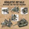 Crelloci 5 Pack Die Cast Fighter Jet Tank Toy, Pull Back Army Toys Vehicle Set, Camouflage Bomber Airplane Tank Vehicles, Military Air Force Playset for Kids Toddlers, Boys Age 3+ (A) view 3