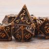 AUSTOR 7-Die Metal DND Dice Set Dungeons and Dragons Polyhedral Roll Playing Dice with Box D20 D12 D10 D% D8 D6 D4 for Pathfinder MTG RPG Board Games view 4