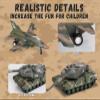 Crelloci 5 Pack Die Cast Fighter Jet Tank Toy, Pull Back Army Toys Vehicle Set, Camouflage Bomber Airplane Tank Vehicles, Military Air Force Playset for Kids Toddlers, Boys Age 3+ (B) view 4