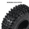 INJORA 1.0 Tires - S5 Rock Terrain Crawler Tires for TRX4M SCX24 AX24 FCX24 Upgrade Parts,64 * 24mm,T1011 view 3