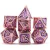 AUSTOR 7-Die Metal DND Dice Set Dungeons and Dragons Polyhedral Roll Playing Dice with Box D20 D12 D10 D% D8 D6 D4 for Pathfinder MTG RPG Board Games view 2