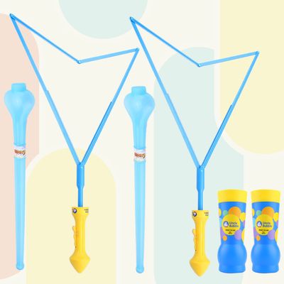 Uncle Bubble 2 Sets Giant Bubble Wands - Includes 2 Big Bubble Sword and 8oz Uncle Bubble Ultra Bubble Solution
