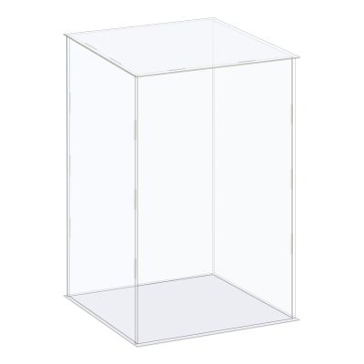 MECCANIXITY Acrylic Display Case Box Clear Dustproof Protection Showcase 8.3x8.3x14.1 Inch for Collectibles Display