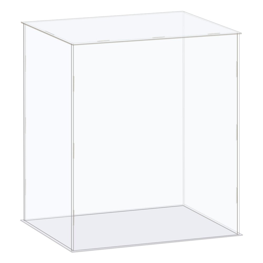 MECCANIXITY Acrylic Display Case Box Clear Dustproof Protection Showcase 14.1x6.3x12.2 Inch for Collectibles Display
