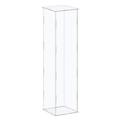 MECCANIXITY Acrylic Display Case Box Clear Dustproof Protection Showcase 4.3x4.3x16.1 Inch for Collectibles Display