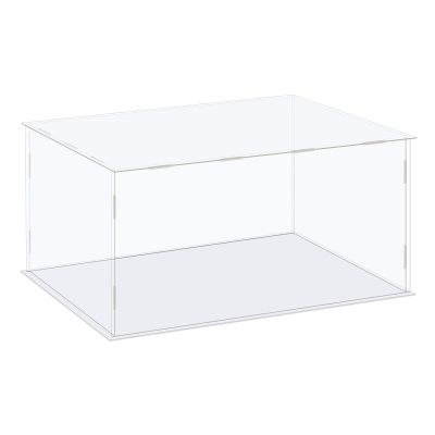 MECCANIXITY Acrylic Display Case Box Clear Dustproof Protection Showcase 16.1x14.1x8.3 Inch for Collectibles Display