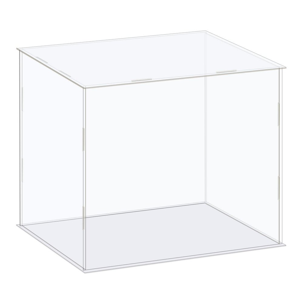 MECCANIXITY Acrylic Display Case Box Clear Dustproof Protection Showcase 12.2x8.3x10 Inch for Collectibles Display