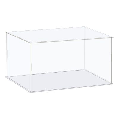 MECCANIXITY Acrylic Display Case Box Clear Dustproof Protection Showcase 12.2x6.3x4.3 Inch for Collectibles Display
