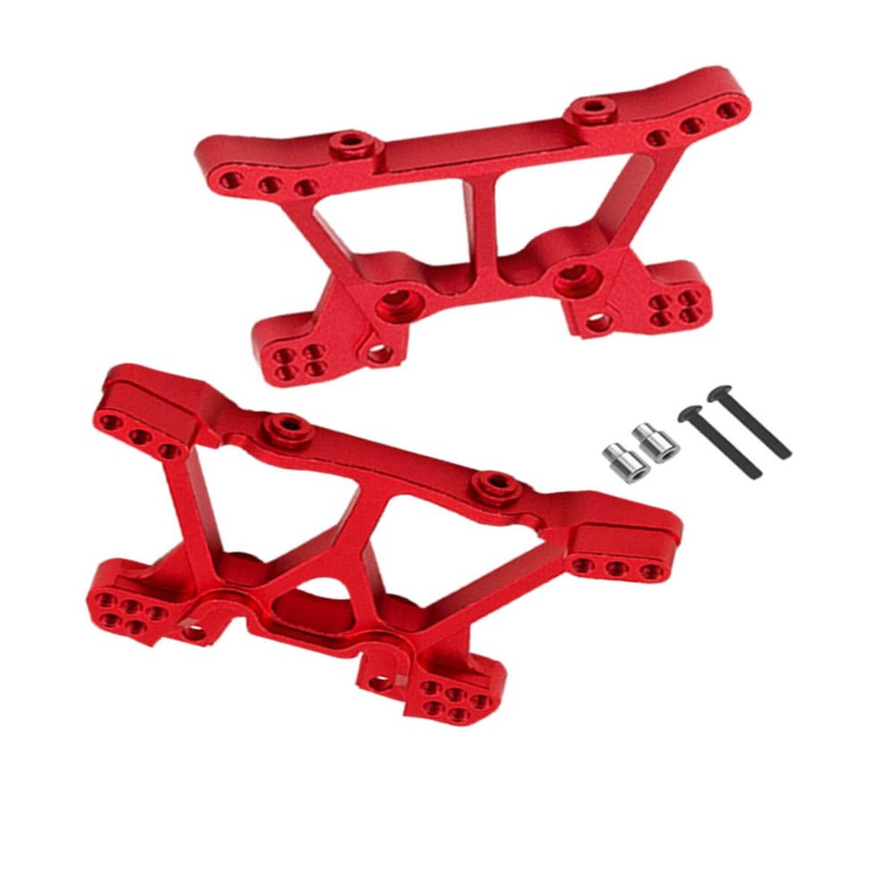 RCMYou Aluminum Front Rear Shock Tower Shock Mounts Upgrades Part for 1/10 Slash 4x4 VXL/Stampede 4x4 VXL,Replaces 6838 6839,Red