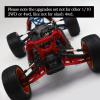RCMYou Aluminum Front Rear Shock Tower Shock Mounts Upgrades Part for 1/10 Slash 4x4 VXL/Stampede 4x4 VXL,Replaces 6838 6839,Red view 3
