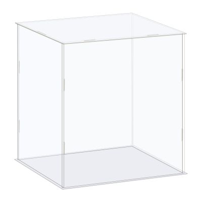 MECCANIXITY Acrylic Display Case Box Clear Dustproof Protection Showcase 8.3x6.3x8.3 Inch for Collectibles Display