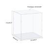 MECCANIXITY Acrylic Display Case Box Clear Dustproof Protection Showcase 8.3x6.3x8.3 Inch for Collectibles Display view 2