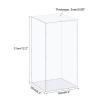 MECCANIXITY Acrylic Display Case Box Clear Dustproof Protection Showcase 6.3x6.3x12.2 Inch for Collectibles Display view 2