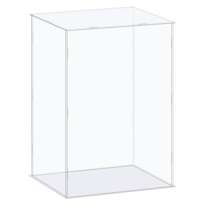 MECCANIXITY Acrylic Display Case Box Clear Dustproof Protection Showcase 10x6.3x14.1 Inch for Collectibles Display