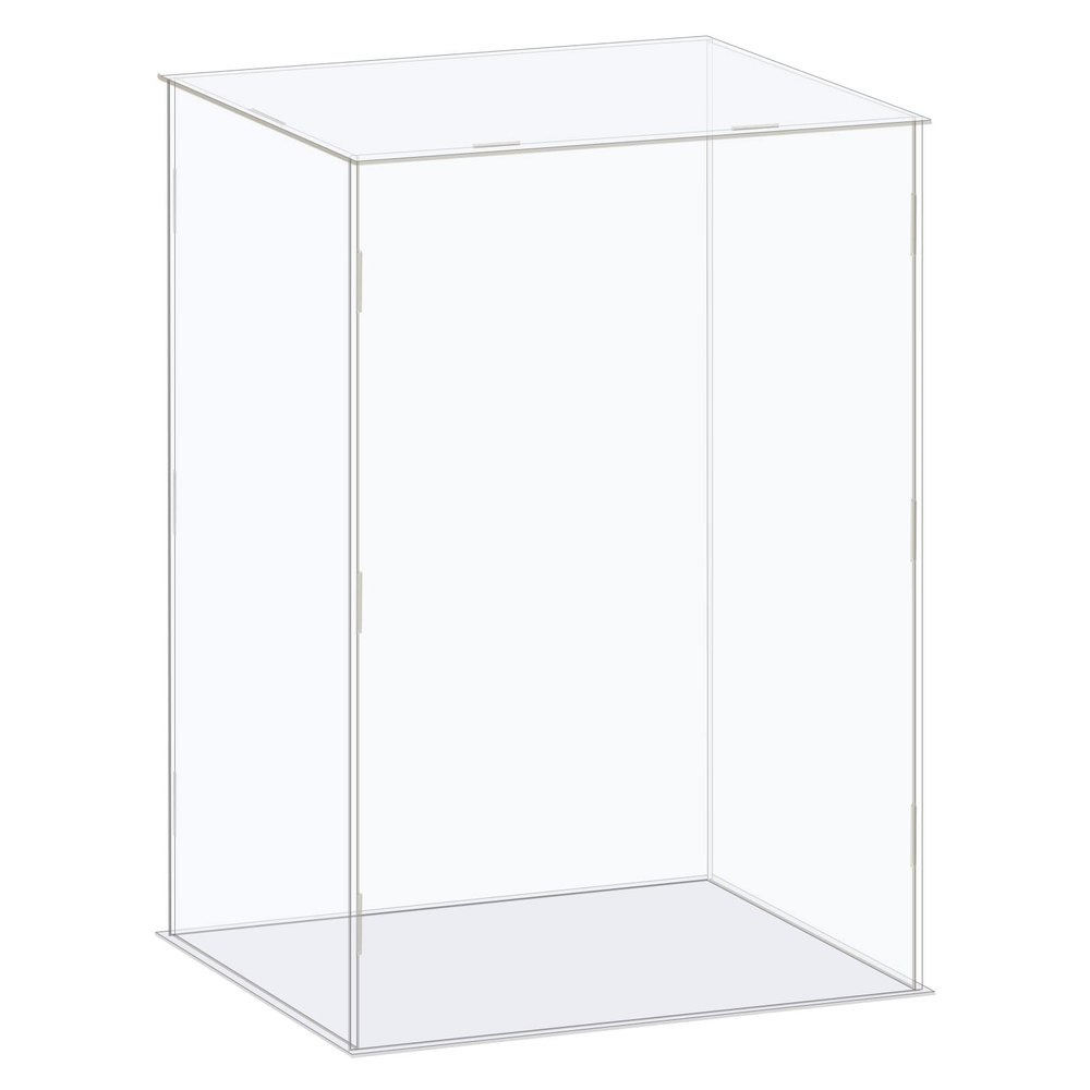 MECCANIXITY Acrylic Display Case Box Clear Dustproof Protection Showcase 10x6.3x14.1 Inch for Collectibles Display