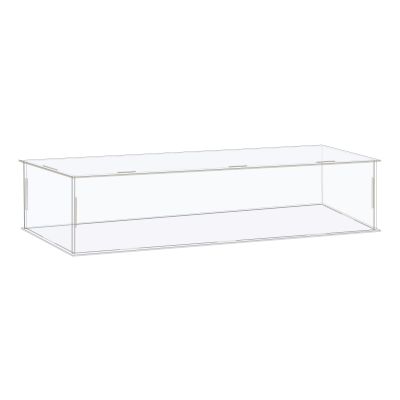 MECCANIXITY Acrylic Display Case Box Clear Dustproof Protection Showcase 14.1x4.3x4.3 Inch for Collectibles Display