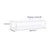MECCANIXITY Acrylic Display Case Box Clear Dustproof Protection Showcase 14.1x4.3x4.3 Inch for Collectibles Display view 2