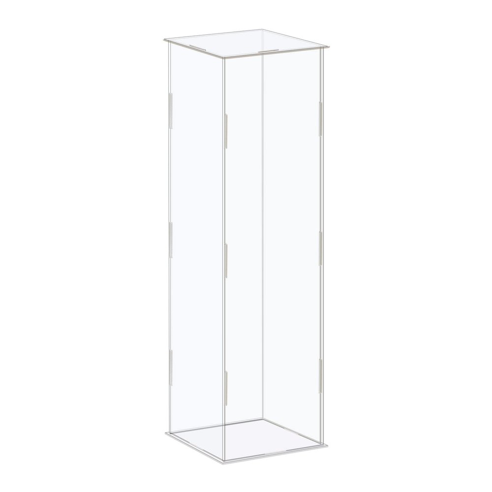 MECCANIXITY Acrylic Display Case Box Clear Dustproof Protection Showcase 4.3x4.3x14.1 Inch for Collectibles Display