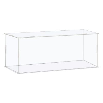 MECCANIXITY Acrylic Display Case Box Clear Dustproof Protection Showcase 14.1x4.3x6.3 Inch for Collectibles Display