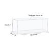 MECCANIXITY Acrylic Display Case Box Clear Dustproof Protection Showcase 14.1x4.3x6.3 Inch for Collectibles Display view 2