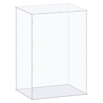 MECCANIXITY Acrylic Display Case Box Clear Dustproof Protection Showcase 14.1x6.3x16.1 Inch for Collectibles Display