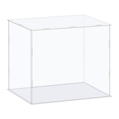MECCANIXITY Acrylic Display Case Box Clear Dustproof Protection Showcase 14.1x6.3x10 Inch for Collectibles Display
