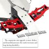 RCMYou Upgrades Part for 1/10 Slash/Rustler/Stampede/Hoss 4x4 VXL 4wd,Alloy Suspension Arm,Caster Block,Steering Blocks,Rear Stub Axle Carriers,4pcs Wheel Hex,Red (More Durable Arm) view 3