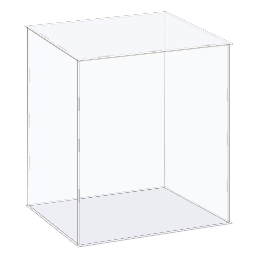 MECCANIXITY Acrylic Display Case Box Clear Dustproof Protection Showcase 12.2x10x14.1 Inch for Collectibles Display
