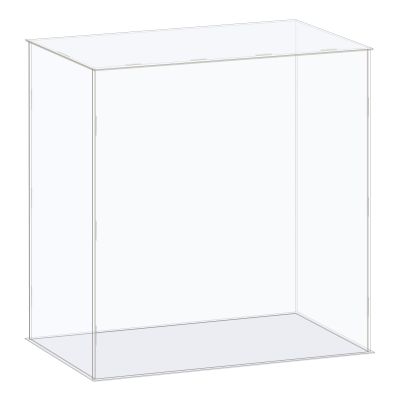 MECCANIXITY Acrylic Display Case Box Clear Dustproof Protection Showcase 16.1x6.3x14.1 Inch for Collectibles Display