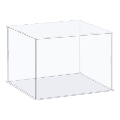 MECCANIXITY Acrylic Display Case Box Clear Dustproof Protection Showcase 8.3x6.3x4.3 Inch for Collectibles Display
